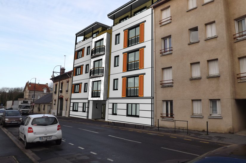 Immeuble collectif standing appartements Meaux