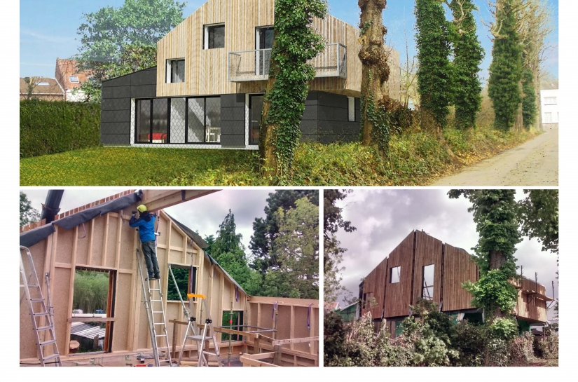 Construction maison en oassture bois