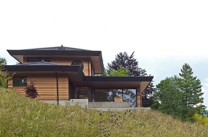 Villa bioclimatique à Argonay - Vue Ouest