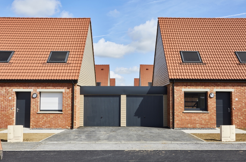 26 logements BBC semi-mitoyens pour SRCJ - Annœullin - Nicolas DELANNOY Architecte