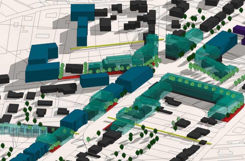 Tester la constructibilité et l'épannelage d'un axe structurant de la métropole passe par du terrain, des plans mais également des maquettes 3D