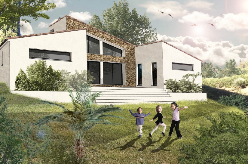 Construction d'une villa contemporaine à Roquebrune sur Argens