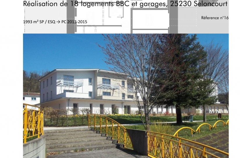 18 Logements BBC et garages à Seloncourt