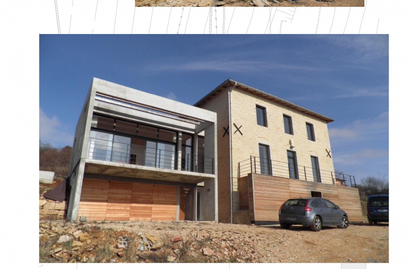 Réhabilitation et extension d'une maison individuelle à Cluny