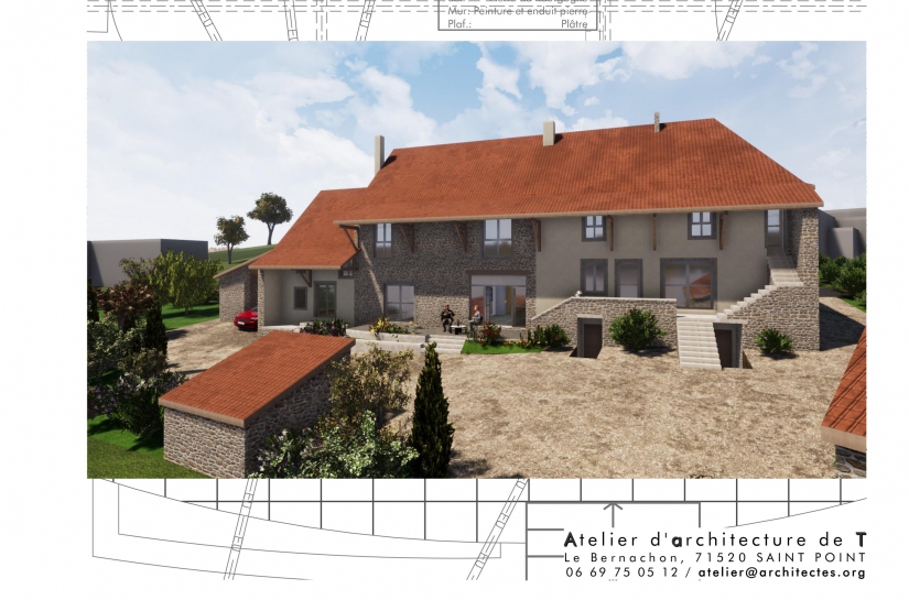 Rénovation et transformation d'une maison à  Sivignon