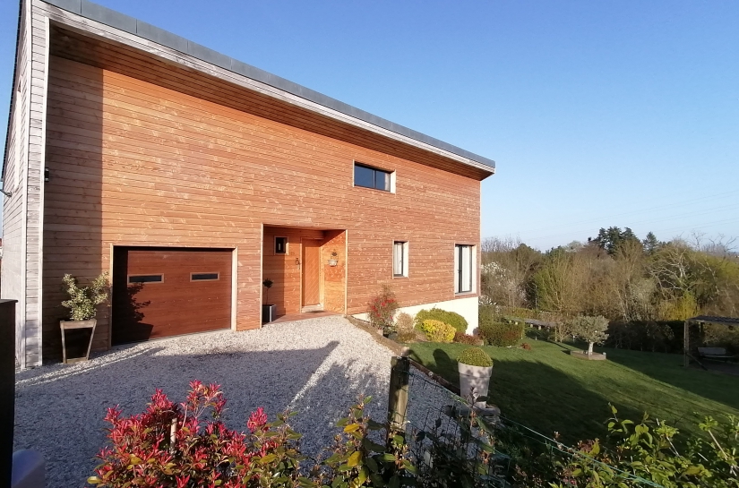 grande maison ossature bois pour petit budget, construction et aménagement évolutifs, auto-construction partielle, Perche, Val d'Huisne