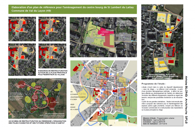 Plan de référence pour l’aménagement du centre bourg de St Lambert du Lattay	