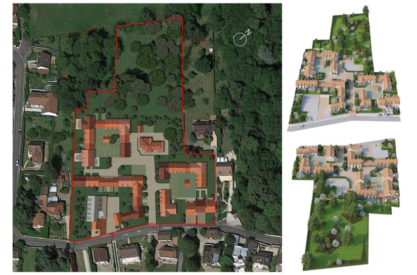 Opération de 32 logements (10 logements collectifs et 22 maisons individuelles de type Longères du Vexin) comprend 27 logements neufs, 5 logements existants restructurés, dont une "maison de Maitre" et 70 emplacements de parkings, développe au total 3 192 m² de SDP.