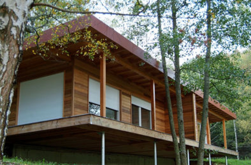 maison ossature bois à Neubois