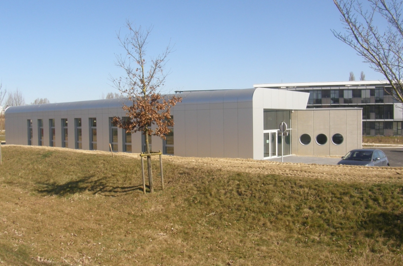 construction du siège social de la Société OCI au Parc des collines à Didenheim