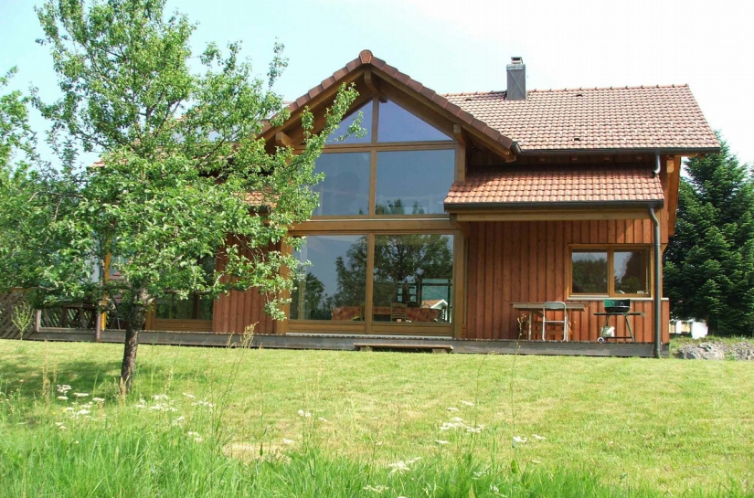 maison ossature bois bioclimatique maison passive solaire Vosges